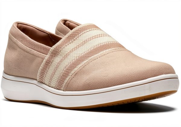 Clarks Cloudstepper Slip On Womens Textile Loafers Comfort-1