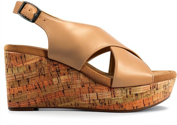 DREAM PAIRS Womens Wedge Sandals Criss Cross Platform Heels-3