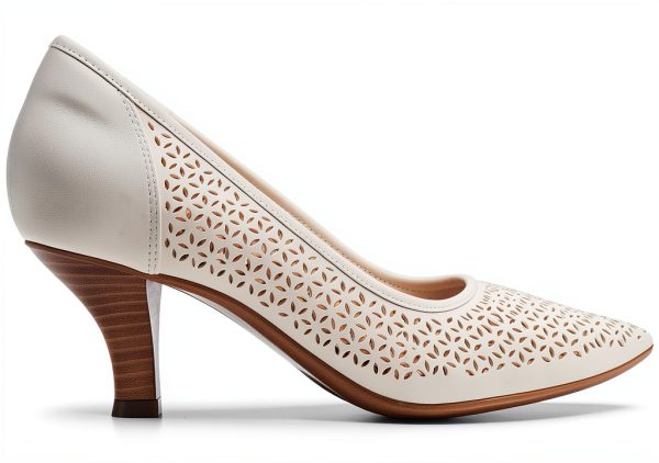 Clarks Womens Leather Pumps Slip On Comfort Footbed-4