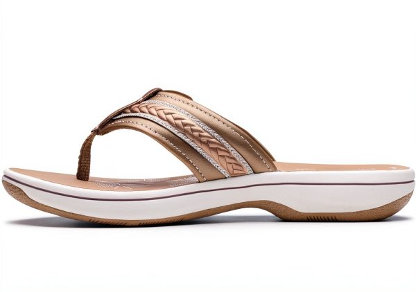 Clarks Cloudsteppers Breezey Sun Sandal Comfort Flat Womens-2