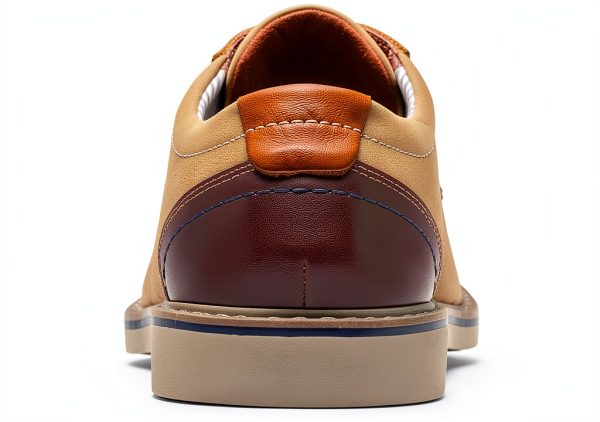 Clarks Radcliff Low Mens Oxfords Light Tan Nubuck Leather-5