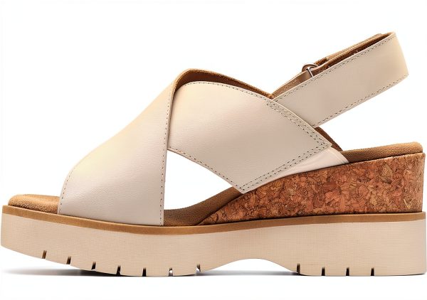Clarks Diaz Cross Womens Leather Wedge Sandal Comfort Fit-5