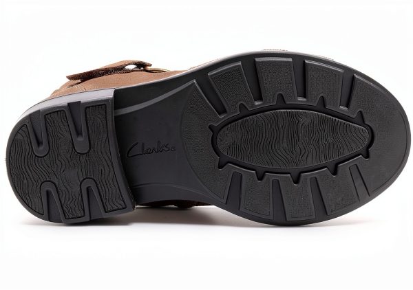 Clarks Womens Ankle Boots Nubuck Buckle Strap Comfort-5