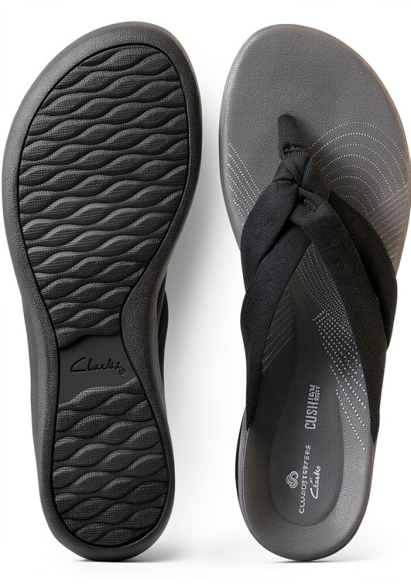 Clarks Womens Flip Flops Ortholite Footbed Lightweight-7