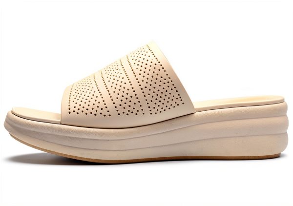 Clarks Womens Slide Sandals Breathable Textile Comfort-3