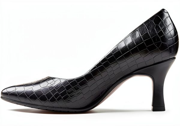 Clarks Kataleyna Rose Womens Pumps Black Croc Leather-4