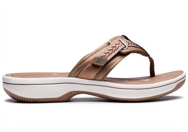 Clarks Cloudsteppers Breezey Sun Sandal Comfort Flat Womens-1