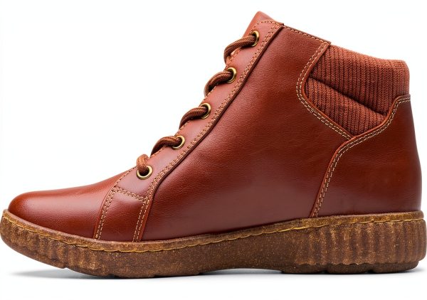 Clarks Womens Ankle Boots Lacing Zipper Comfort Footbed-2