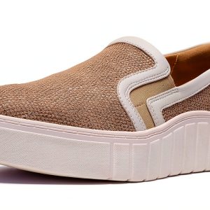 Clarks Womens Loafers Natural Raffia Comfort Slip On Shoes-0