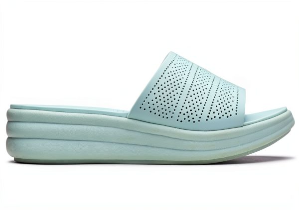 Clarks Womens Slide Sandals Breathable Textile Comfort-4