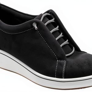Clarks Womens Oxfords Textile Upper Bungee Laces Comfort-0