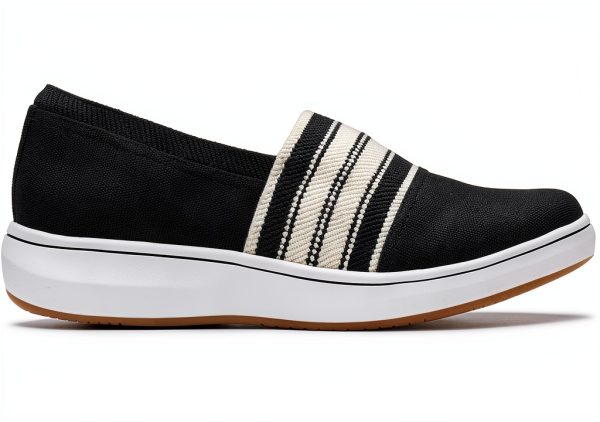 Clarks Cloudstepper Slip On Womens Flats Textile Comfort-4