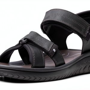 Clarks Mens Sandals Beeswax Leather Adjustable Strap-0