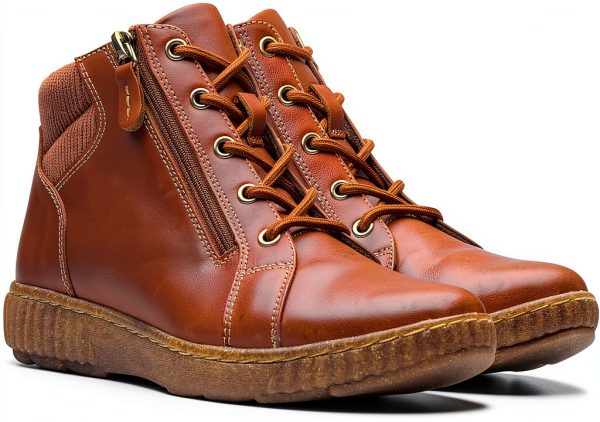 Clarks Womens Ankle Boots Lacing Zipper Comfort Footbed-4