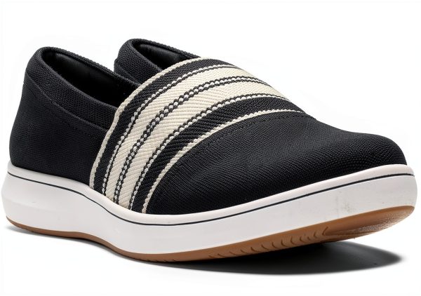 Clarks Cloudstepper Slip On Womens Flats Textile Comfort-1