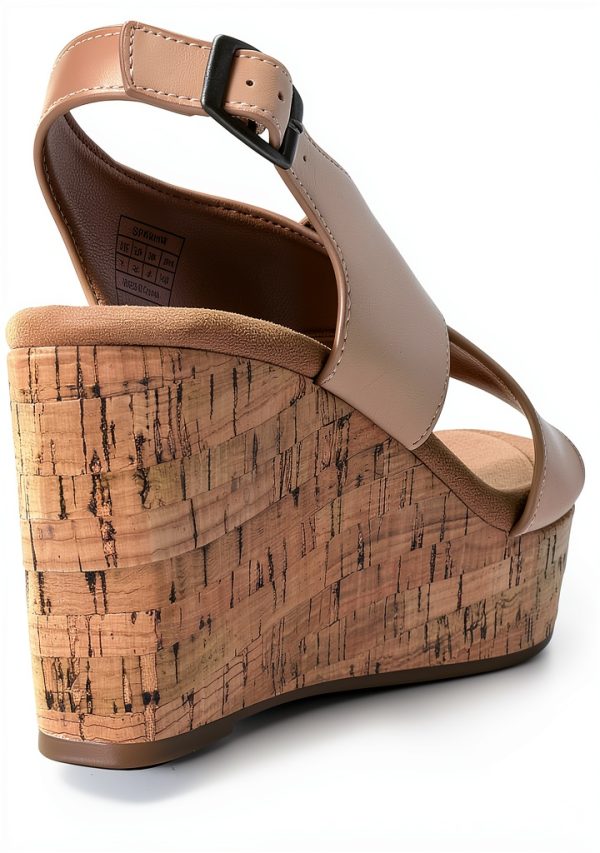 DREAM PAIRS Womens Wedge Sandals Criss Cross Platform Heels-4