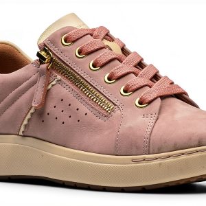 Clarks Womens Sneakers Nubuck Suede Zip Casual Comfort-0