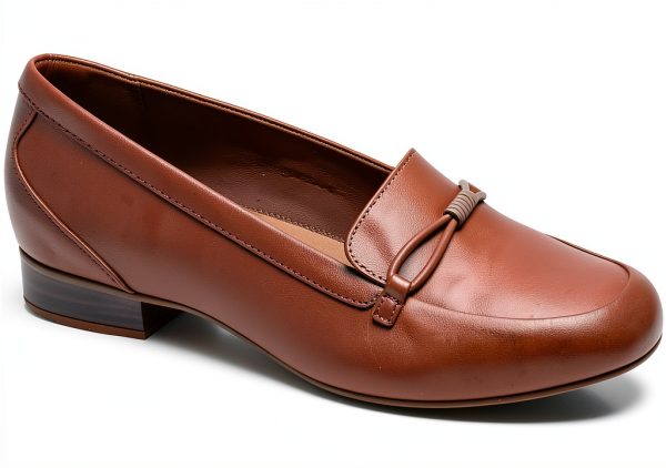 Clarks Juliet Shine Womens Loafers Black Leather Slip On-1