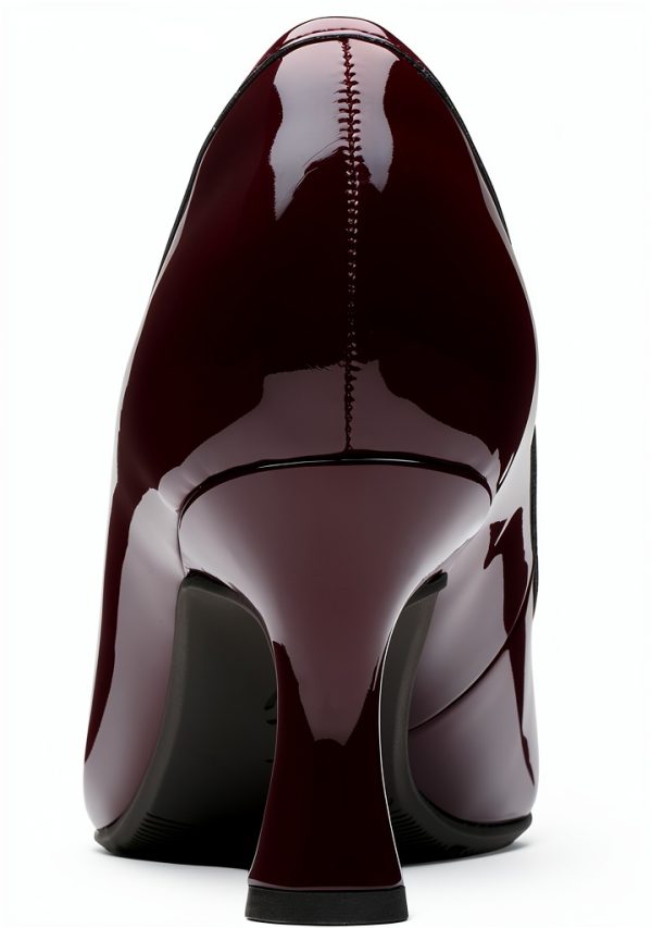 Clarks Womens Pumps Merlot Synthetic Comfort Heels-1